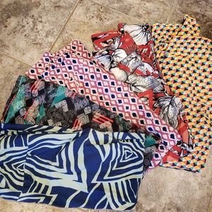 Lot of 5 LulaRoe leggings OS